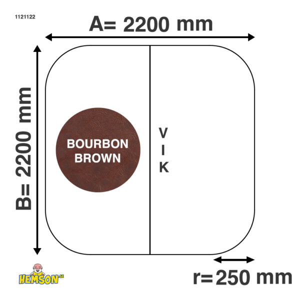 Spa cover 220x220 R25 | Brun | 1121122