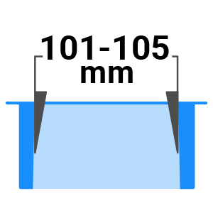 Åbent hul 103 mm