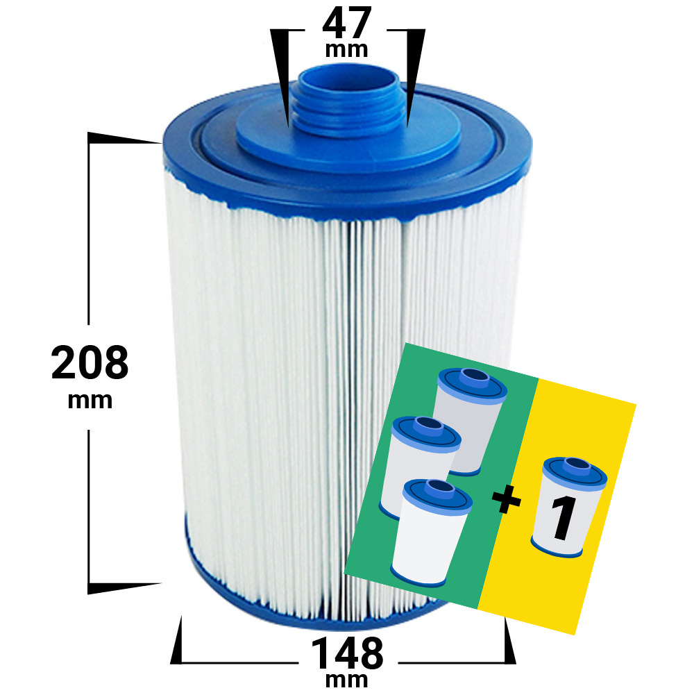 4-PACK SPA FILTER DENFORM | JACUZZI | TRADEMAX | VIKING | VISKAN SPA