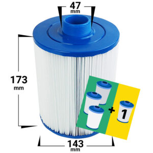 4-pack Spa filter for Wellis | Westerbergs | Vita | Royal Spabad