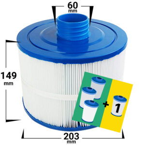 4-pack Spa filter for Villeroy & Boch | Caldera | Bullfrog