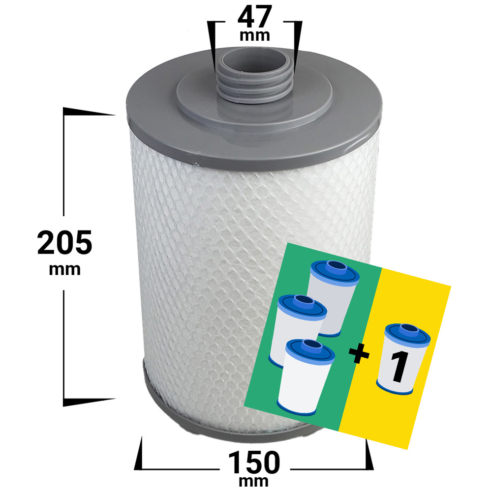 4-PACK spafilter | DENFORM | JACUZZI | TRADMAX