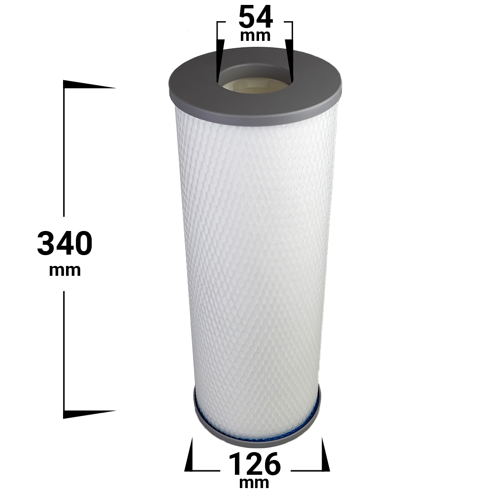rengöringsfritt spafilter 54 mm öppet hål