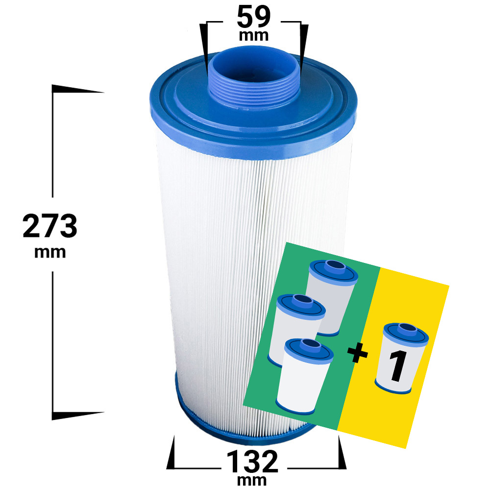 4-pack Spa filter for Jacuzzi | Sundance | Tuff Spas | Del Sol