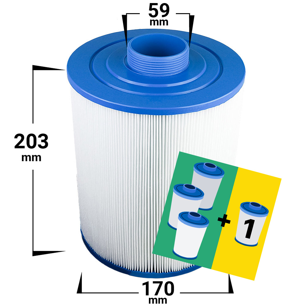 4-pack Spa filter for Artesian | Vita | Master Spas | Jazzi