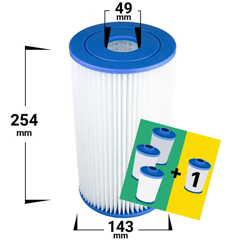 4-pack Spa filter for Intex | Uppblåsbara Spas