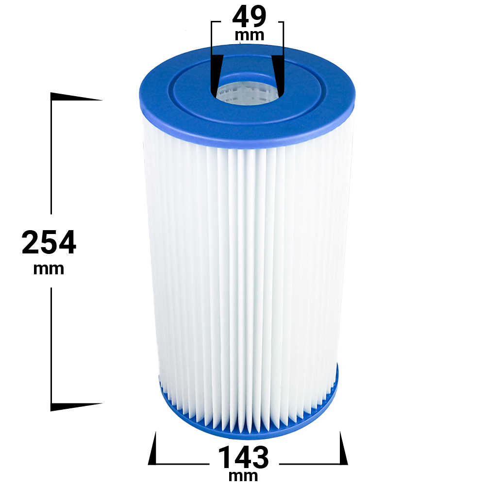 1-pack Spafilter som passar bl.a. Intex