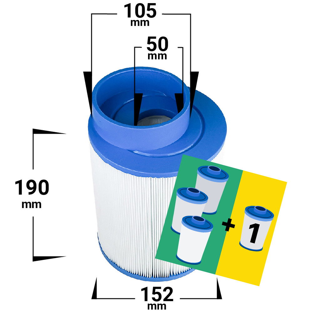 4-pack Spa filter for Softub