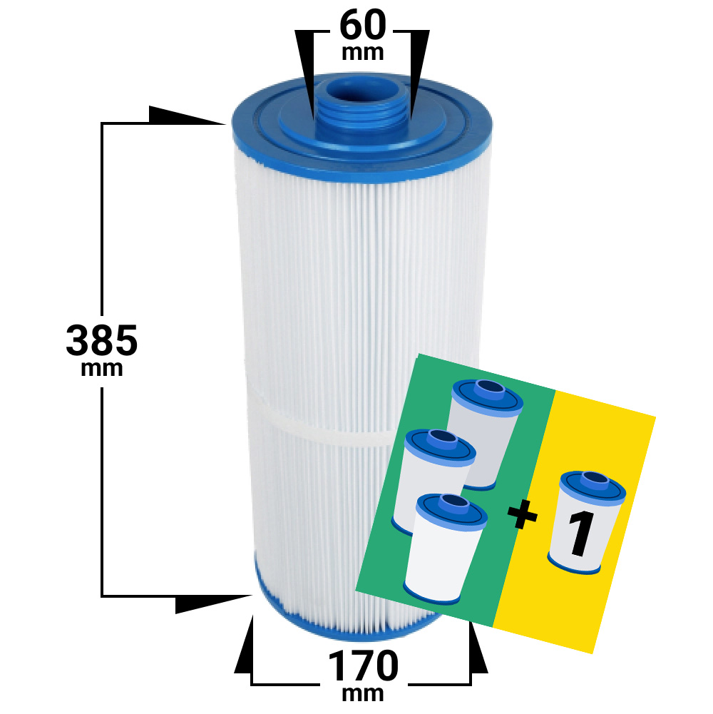 4-pack Spa filter to Jacussi | Master Spas