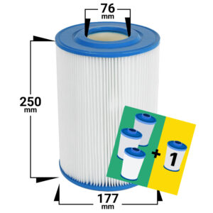 4-pak Spa filter Hayward CX-250