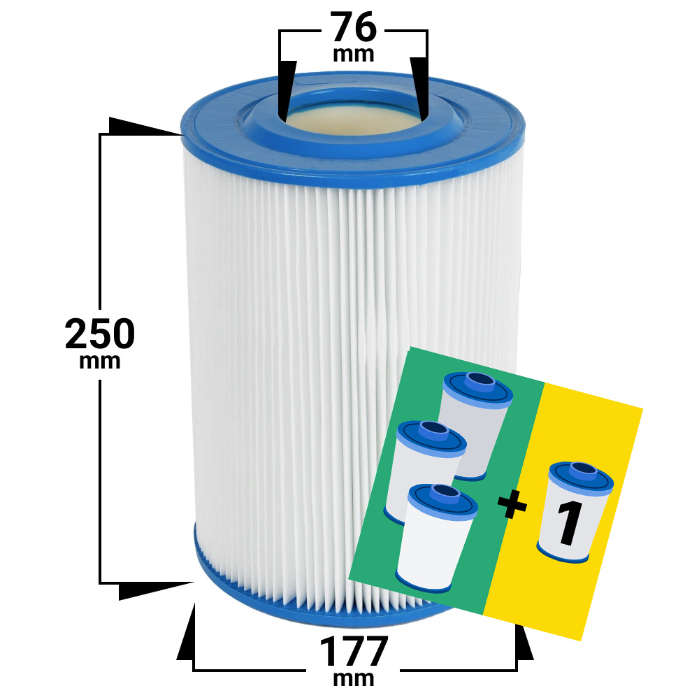 4-pack Spa filter Hayward CX-250
