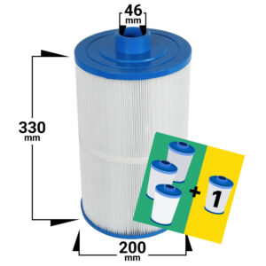 4-pak Spa filter Azzagon | K-Rauta | Coleman | Maax | California Cooperage