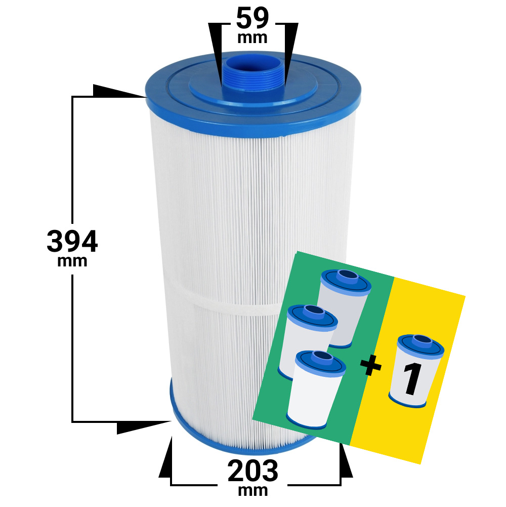 4-pack Spa filter for Jacuzzi J200, J230, J270, J280