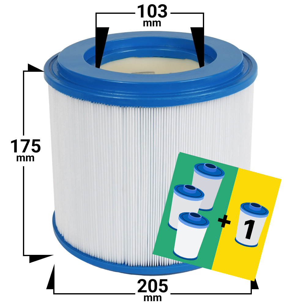 4-Pack Spa filter. PMA45 Master Spa