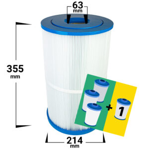 4-pack Spafilter som passar bl.a. Sundance m.fl.